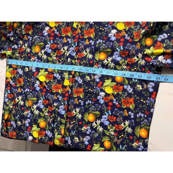 Fried Denim Mens tropical Grecian short sleeve button-down shirt size XL - Picture 7 of 10